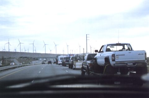 2000 Ford F-450 - our line going down the freeway
