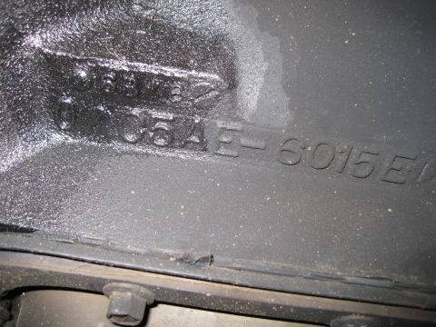 1989 Ford Bronco - Close-up of engine block casting numbers, not a 1989 Ford Bronco.