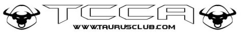 2002 Ford Taurus - This image displays the logo for the Taurus Club, bull graphics and the club's website address.