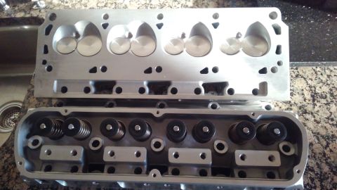 1988 Ford Bronco - These are a set of unbranded aluminum bare cylinder heads i got on ebay. They were said to have part number AP-330803-8567 tho its not mark…