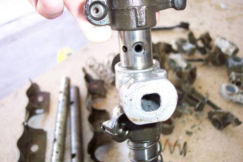 1968 Ford F-100 - This shaft came out of the mid-'70s Ford crate 360. The oil holes are quite different than the '73 shafts.