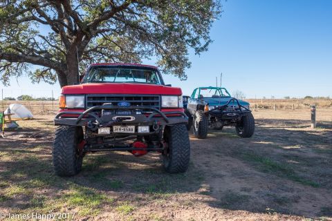 1989 Ford Bronco - The Bronco and Hunter's badass 4runner thing at camp.