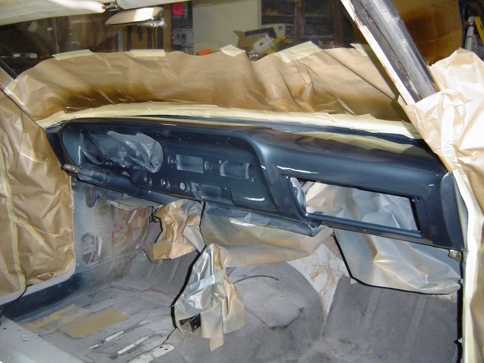 I put a coat of clear over the dash...looks good