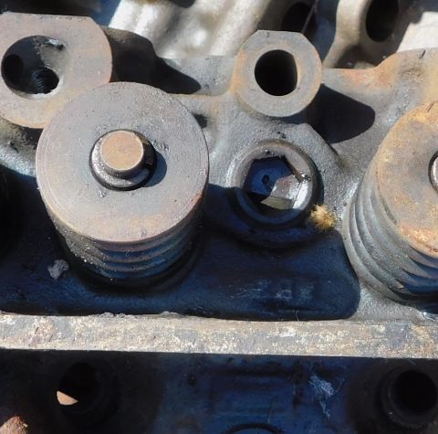 1968 Mercury Cougar - Engine cylinder head components, including valve springs and retainers, are visible in this close-up.