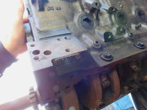 1968 Mercury Cougar - Engine block with visible part number 377612. This is not a 1968 Mercury Cougar.