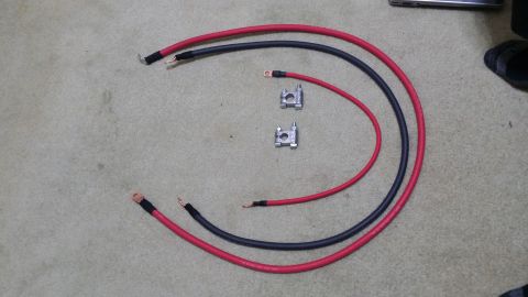 1996 Ford F-250 - Better. Self built 1/0awg starter to battery and ground cables. 4ga battery to relay cable. Not pictured is a 1ga frame ground cable and 10…