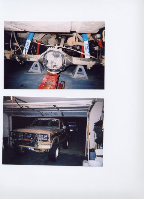 1983 Ford Bronco - Rear leaf packs and shocks installed