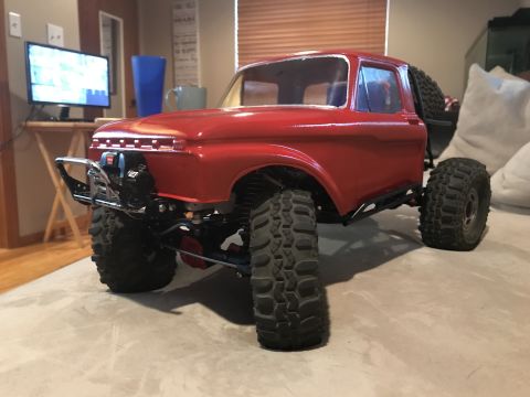 1989 Ford Bronco - This is a remote-controlled rock crawler truck with off-road tires.