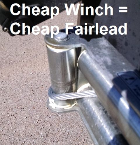 1983 Ford Bronco - Cheap Winch = Cheap Fairlead (and all other parts) Although this roller fairlead LOOKS just like any other from a distance, close inspectio…