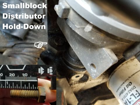 1983 Ford Bronco - Smallblock Distributor Clampdown Bolt 24-33 Nm; 17-25 lb-ft See also: [url=https://www.supermotors.net/registry/media/1146568] https://www.…