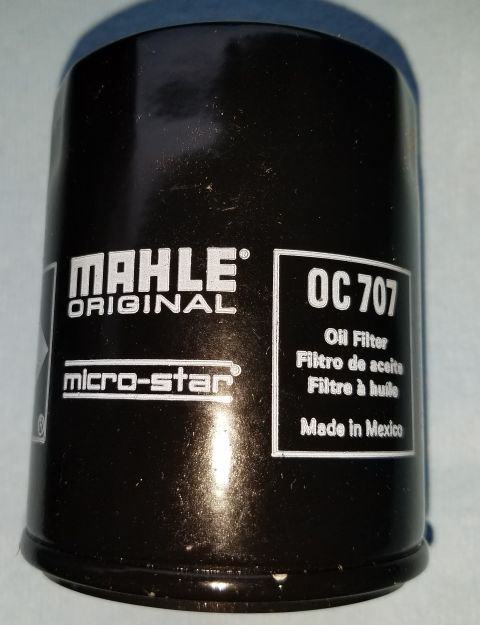 2000 Ford Crown Victoria - This is a MAHLE OC 707 oil filter, micro-star technology and manufactured in Mexico.