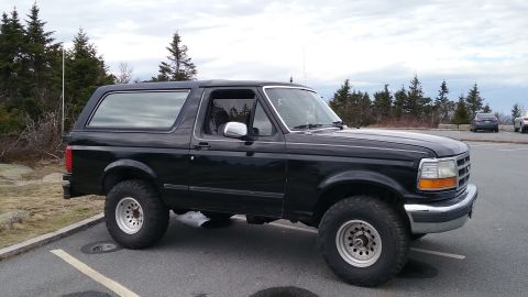 1993 Ford Bronco - Bronco on top of Mt Cadillac in MD, Maine.