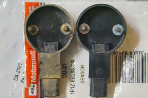 1998 Ford Ranger - Comparison of two automotive sensors, one is Motorcraft brand, the other is generic.