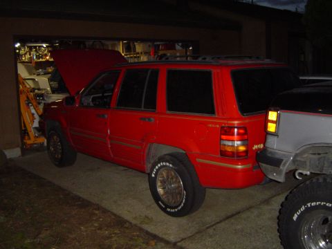 1993 Jeep Grand Cherokee - Made it home (only had to tow it a little)