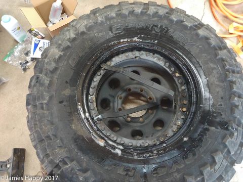1989 Ford Bronco - the 37s were a total bear to take off. the 16" motion pro tire irons helped.. but I wish I had bought 3.