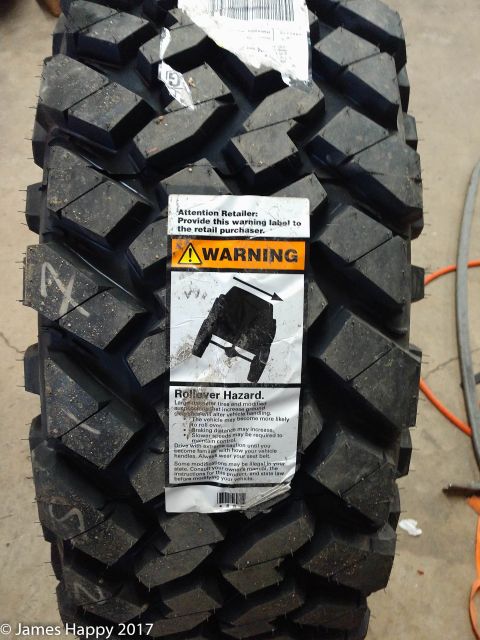 1989 Ford Bronco - the assumption is if you're on 40s, you have a rollover risk.