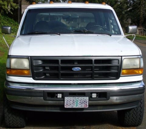 1992 Ford Bronco - F350 cab lights mockup, standard 12" spacing.