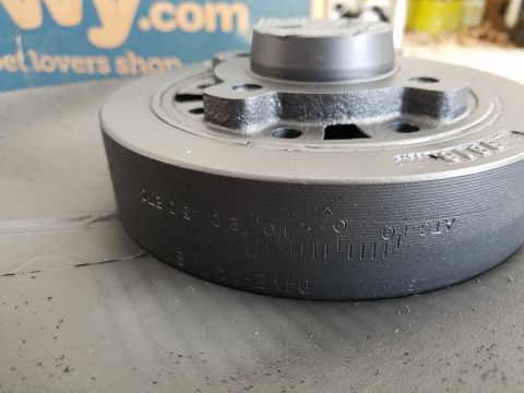 1976 Ford Ranchero - This is a crankshaft pulley with visible timing marks and "DAVE-AA" cast into it. The registry information for a 1976 Ford Ranchero does no…