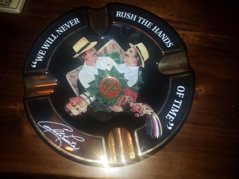2018 Ford Bronco - This decorative ashtray features a quote and illustrations related to cigars and time.