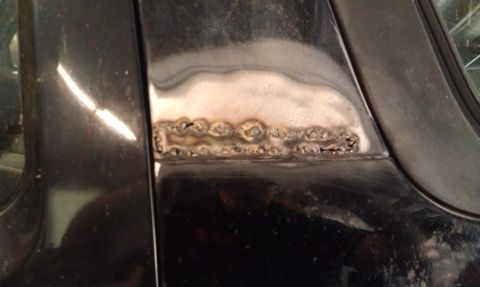 1995 Ford Bronco - Ugly spot welds