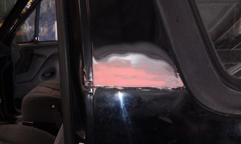 1995 Ford Bronco - Sanding bondo