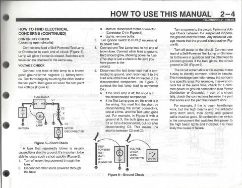 1996 Ford Bronco - How to use this manual - 4