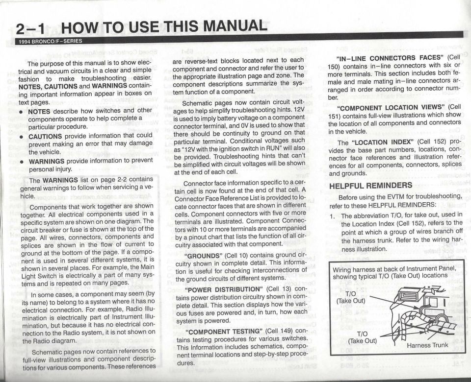 How to use this manual - 1