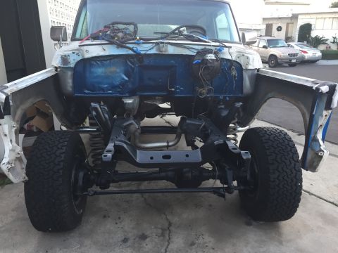 1978 Ford Bronco - After cleaning, resealing the cabin and recoating the firewall and frame.