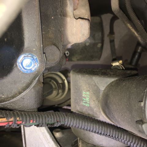 1979 Ford Ranchero - Engine compartment detail showing various parts and wiring harnesses.