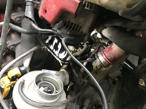 1997 Dodge 3500 - Intake & lower turbo tube had to be removed.