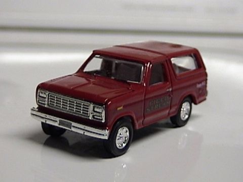 1979 Ford Bronco - This diecast model appears to be a 1979 Ford Bronco, possibly a special edition.