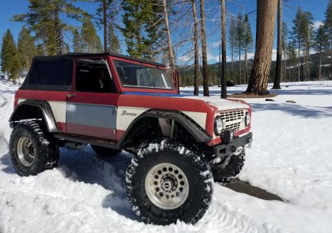 1968 Ford Bronco - This modified 1968 Ford Bronco is shown in a snowy, wooded environment.