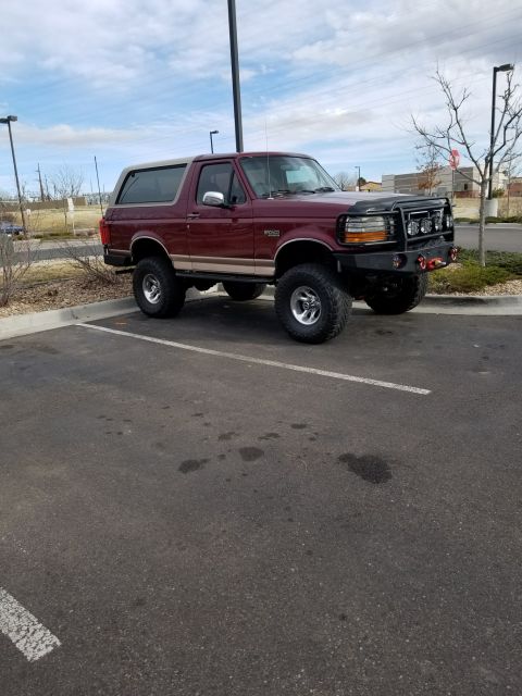 1996 Ford Bronco - At the alignment shop