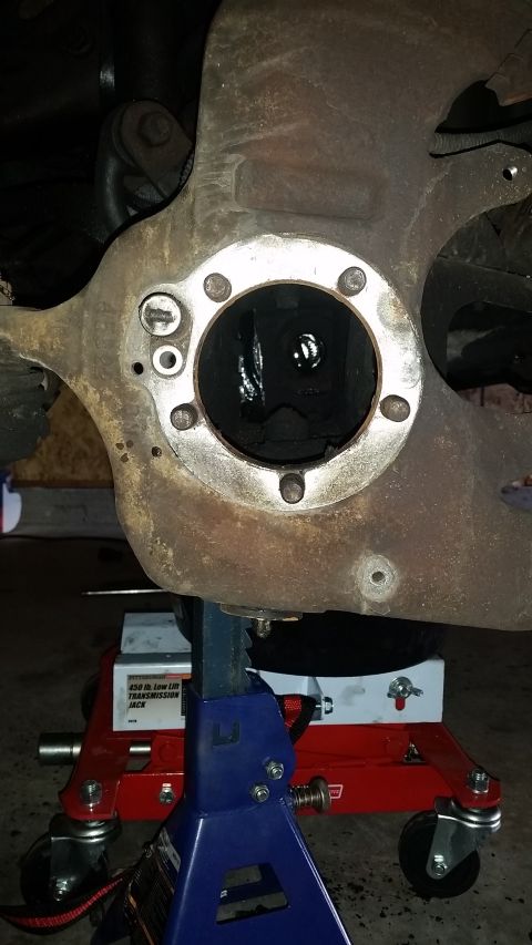 1996 Ford Bronco - With the axle removed, you can see straight down into the 3rd member (if you have good light). By the book you'll need to do the same on th…