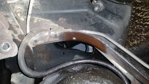 1996 Ford Bronco - Don't forget to detach the vent hose. When you get to the point where you'll swing the 3rd member out, this will cause you some trouble if…