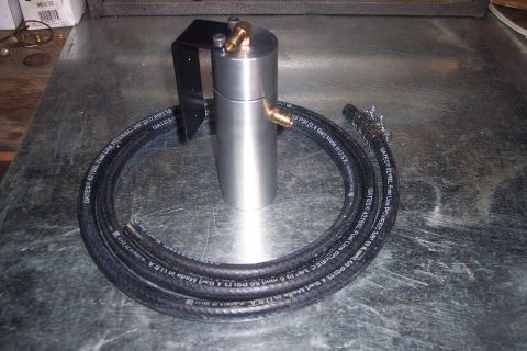 1995 Ford Bronco - 4 ft. of 3/8th in. PCV rated hose, clamps (unnecessary) and PCV Oil Catch Can fabricated by BigBlue 94 on FSB