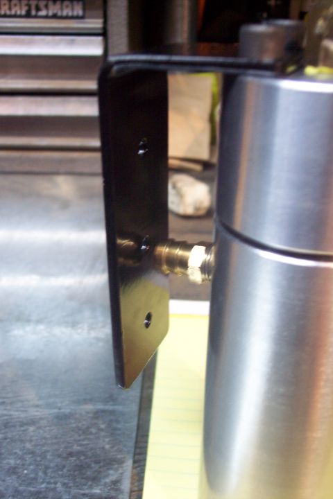 1995 Ford Bronco - Tight fit against the mounting bracket