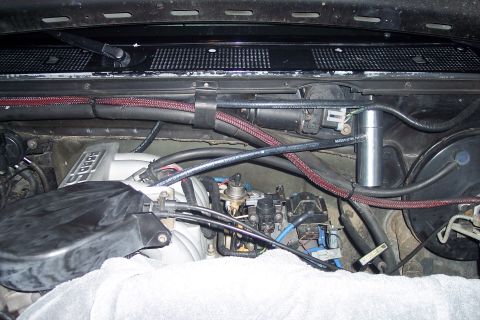 1995 Ford Bronco - CatchCan to Upper Plenum PCV hose mounted