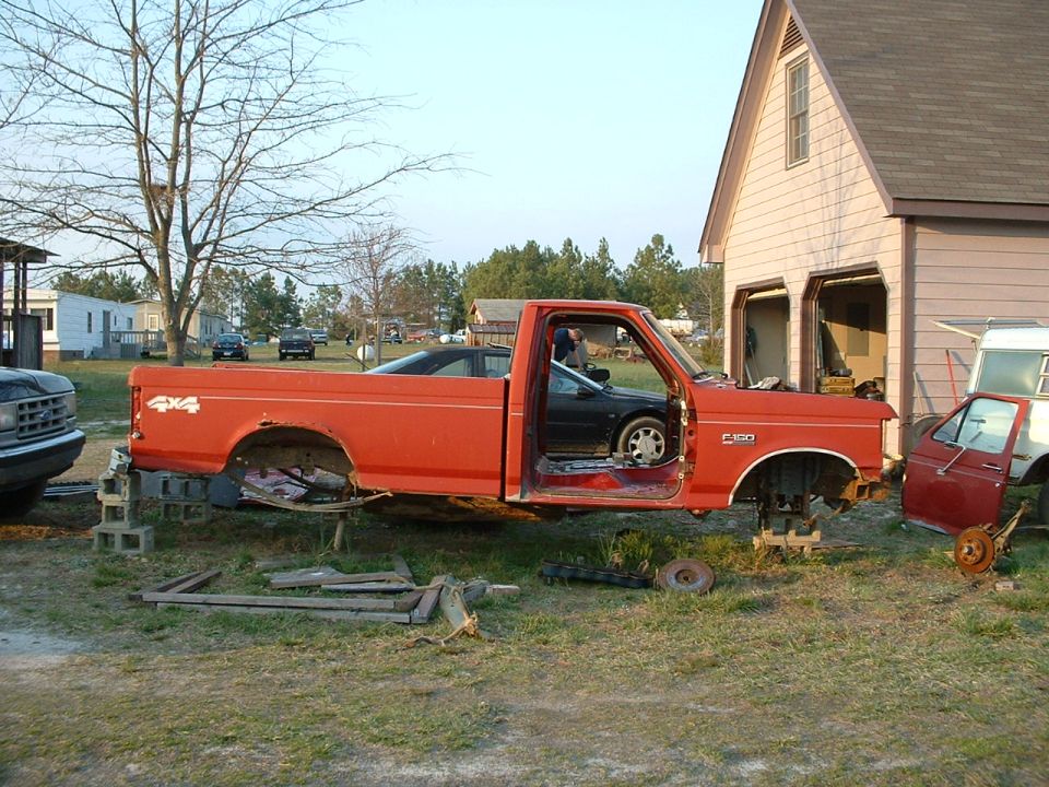 As a whole. Sorta looks cool without the doors, don't you think? (Use your imagination here...as in the truck being complete)