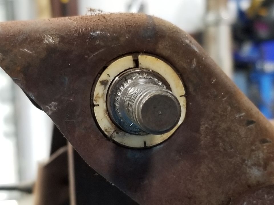 That tiny gap between the shaft & the white plastic bushing is enough to make the clutch move to the bottom of the pedal's travel.  If allowed to continue, it will wear into the steel box, requiring replacement or welding/machining.

New pedal bracket ([url=https://www.amazon.com/dp/B005H7ODUE/]F3TZ-2455-A[/url] ~$180 in 2015; lowest price I've seen ~$170)