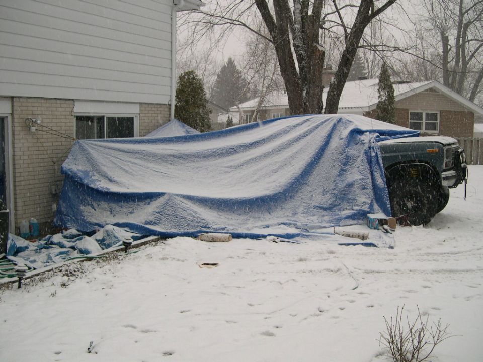 of course it had to snow too .........