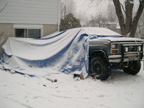 1986 Ford Bronco - and it snowed more