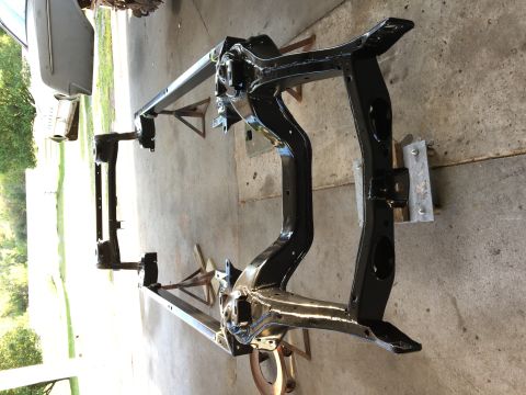 1967 Ford Galaxie - Frame and suspension powder-coated in satin black.