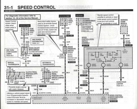 1996 Ford Bronco - Speed Control 1