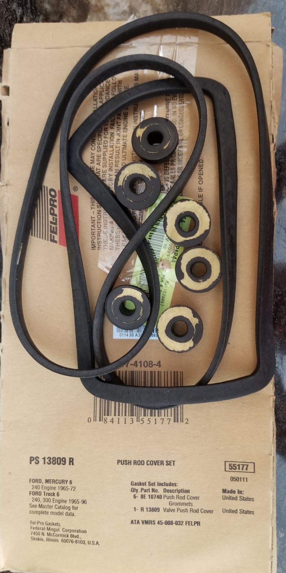 None of my local parts stores had the side cover gasket, and most of them couldn't even look it up to order it.  This [url=https://www.amazon.com/dp/B000CNJ254]PS13809R[/url] (R for rubber; the cork version ends with C) was ~$20 from eBay, and took almost a week to arrive.