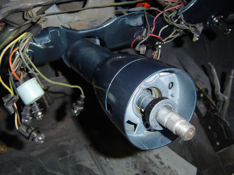 Test fit the column pieces together....first time with no shifter