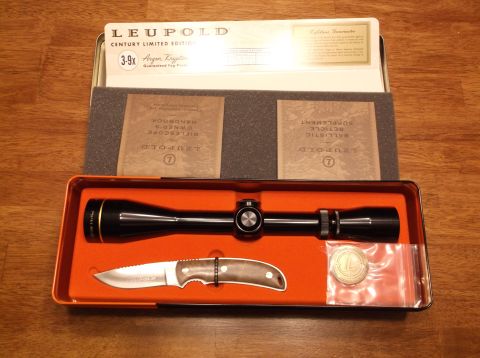 1995 Mercury Grand Marquis - Leupold rifle scope and knife set in original packaging with documentation.