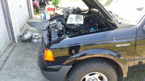 2003 Ford Ranger - Yeah, that is...wait, whose headlights are on my truck?