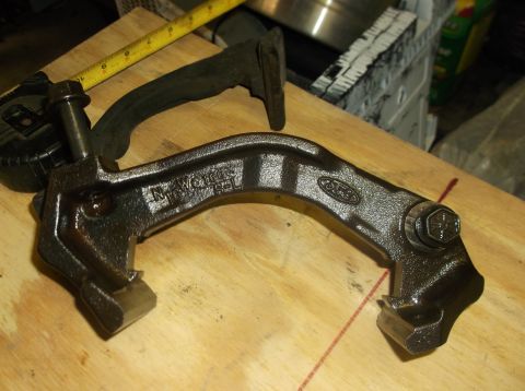 1979 Ford Ranchero - Close-up of a Ford suspension component, likely an upper control arm, with part numbers visible.