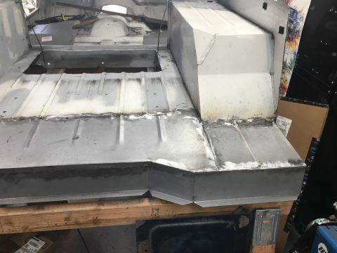 1992 Jeep Wrangler - Repair work on the floor pan of a Jeep CJ.